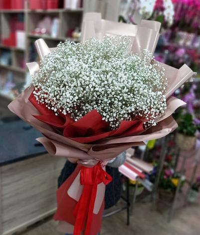 Букет цветов из: Гипсофила в Новоникольское
