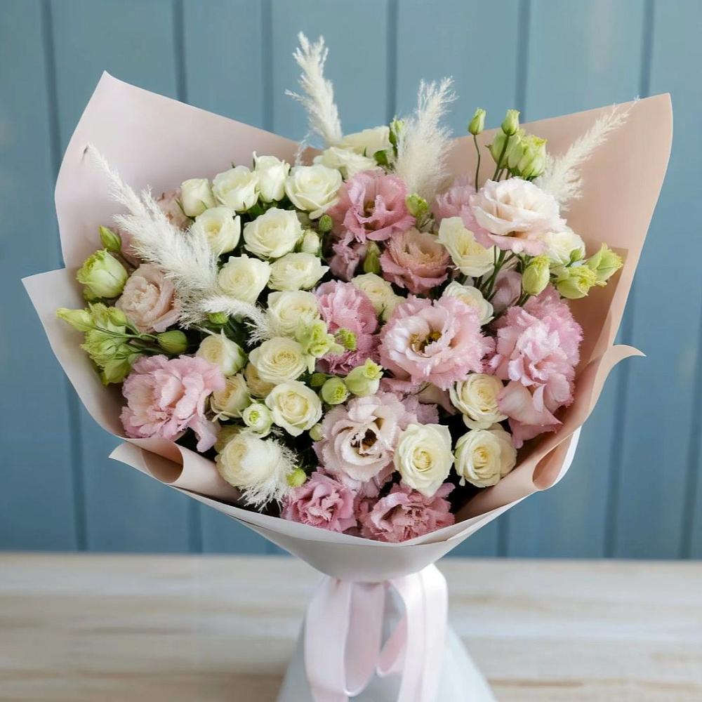 Букет цветов из: Альстромерии и Розы в Новоникольское