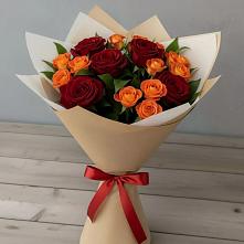 Букет Любовь и восторг в Новоникольское