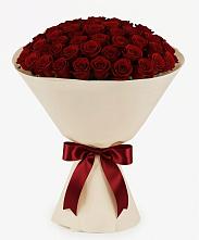 Букет 101 Бордовая роза Блэк Бакарра в Новоникольское