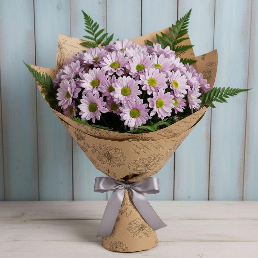 Букет цветов из: Хризантемы в Новоникольское