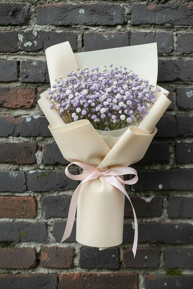 Букет цветов из: Гипсофила в Новоникольское