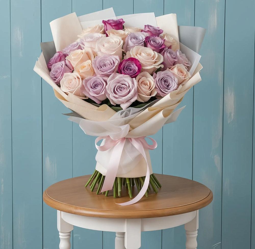 Букет цветов из: Розы в Новоникольское