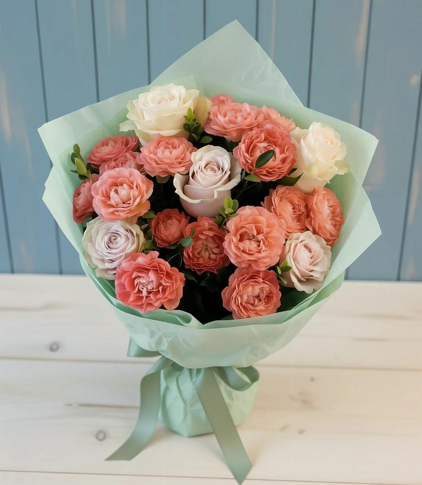 Букет цветов из: Розы в Новоникольское