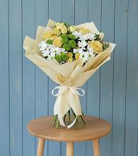 Букет цветов из:  Хризантемы и Розы #REPLACE_PRED# Новоникольское