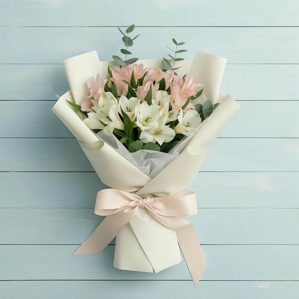 Букет цветов из: Альстромерии в Новоникольское