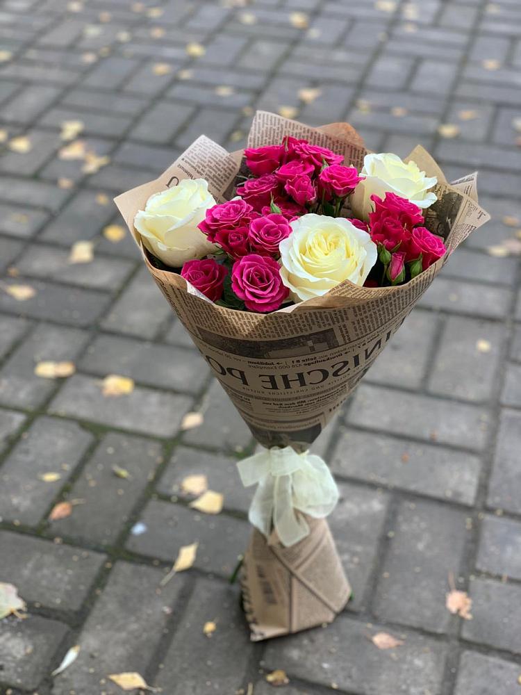 Букет цветов из: Розы в Новоникольское