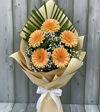 Букет цветов из:  Герберы в Новоникольское